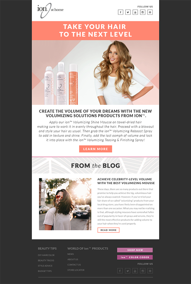 volumizing shine mousse